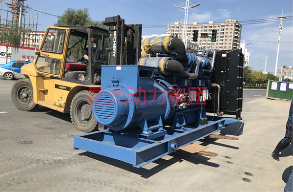 柴油發(fā)電機組安裝現(xiàn)場