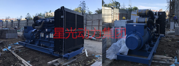 柴油發(fā)電機組安裝現(xiàn)場