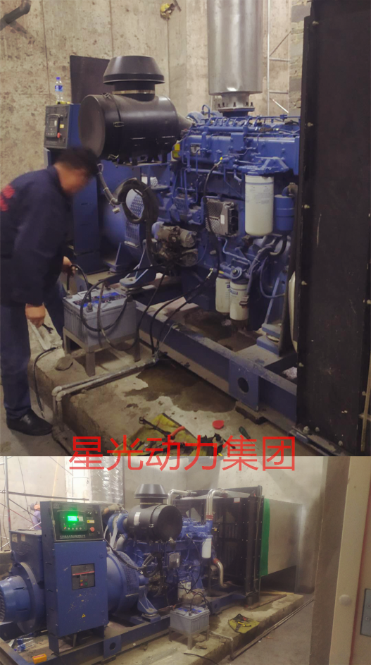星光吉林柴油發電機調試現場